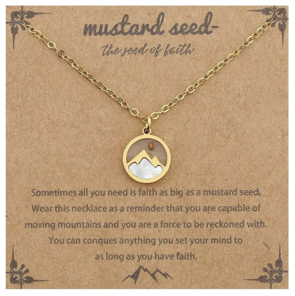 14k Gold Sunset Ocean Pendant Necklace