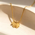 18K Gold Small Gold Bar Tassel Necklace