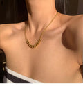 18K Gold Double-Layer Collarbone Chain