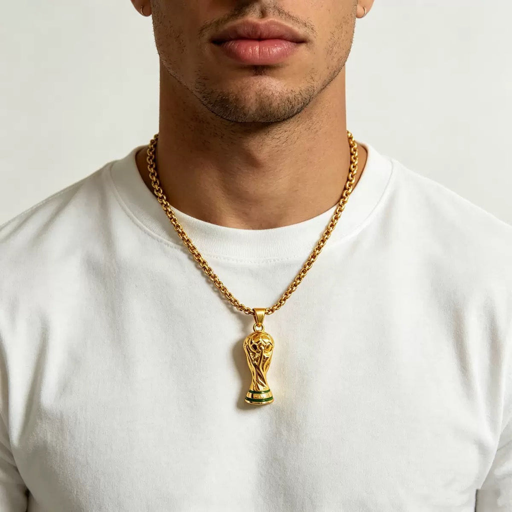 14K Gold World Cup Fashion Pendant (2026 New Arrival)