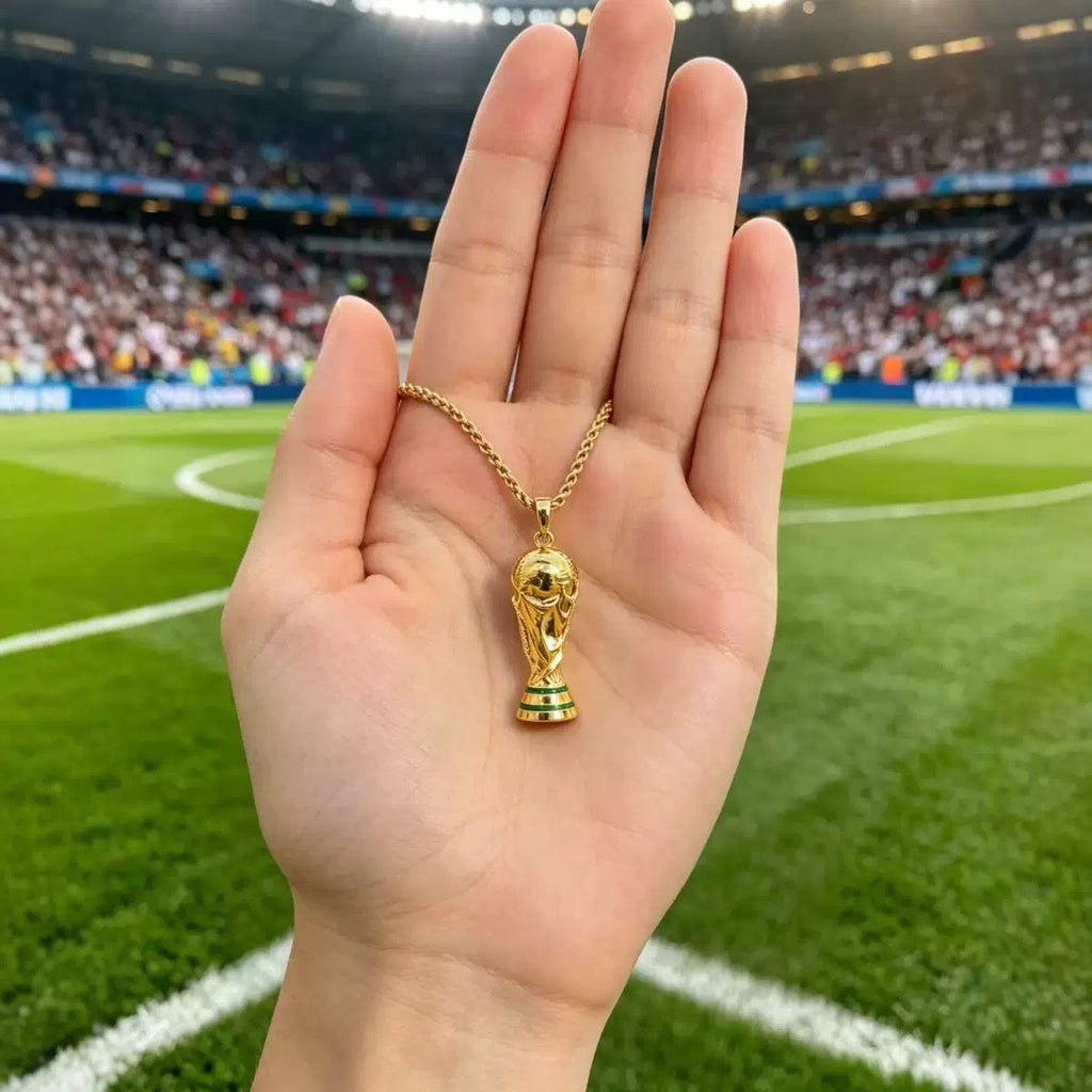 14K Gold World Cup Fashion Pendant (2026 New Arrival)