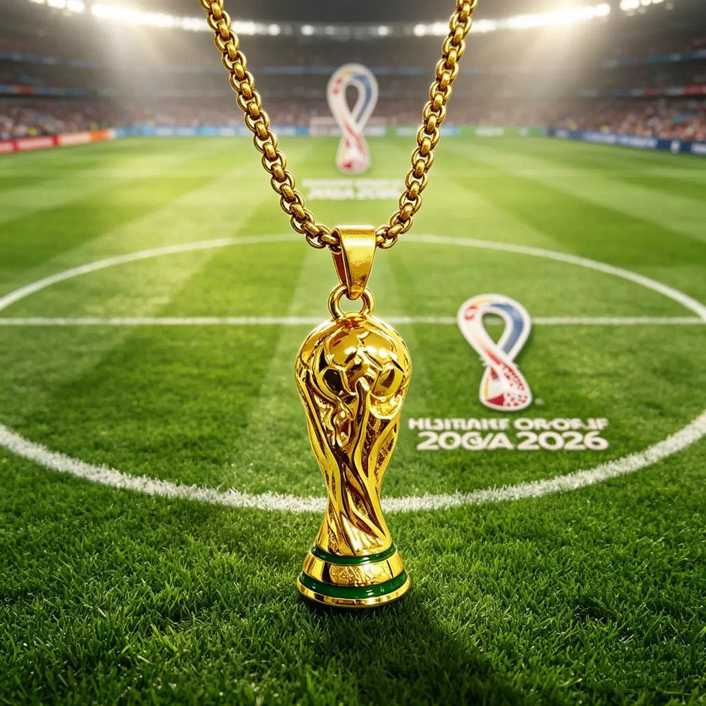 14K Gold World Cup Fashion Pendant (2026 New Arrival)