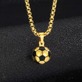 New 14K Gold Soccer-Themed Fashion Pendant Necklace