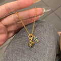 Latest Solid Cross Dice Pendant Necklace