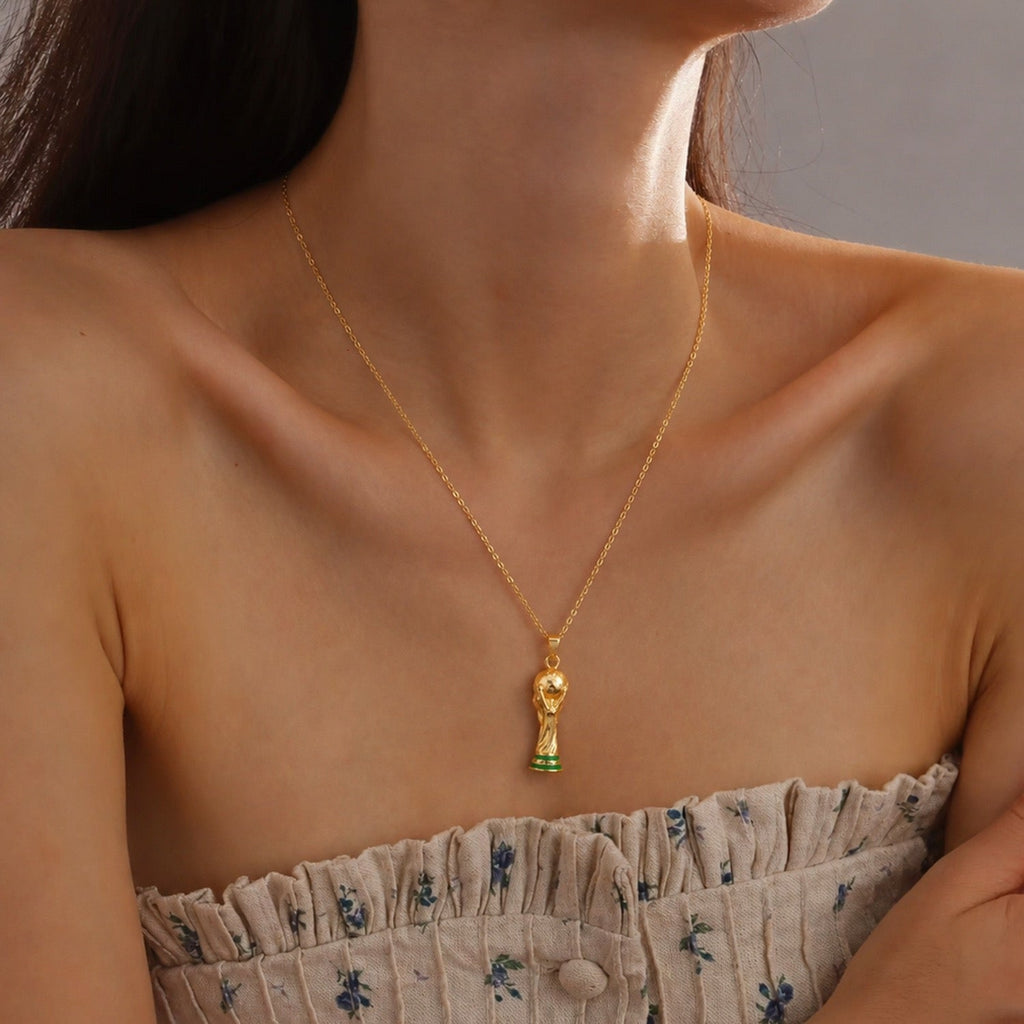 14K Gold World Cup Fashion Pendant (2026 New Arrival)