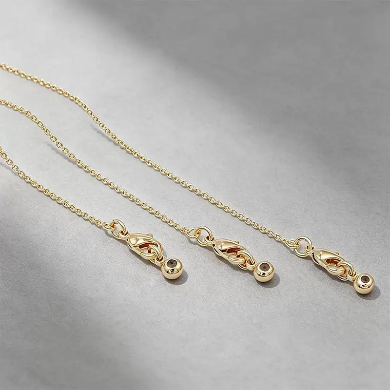 14K Gold Pin-Style O-Chain Necklace