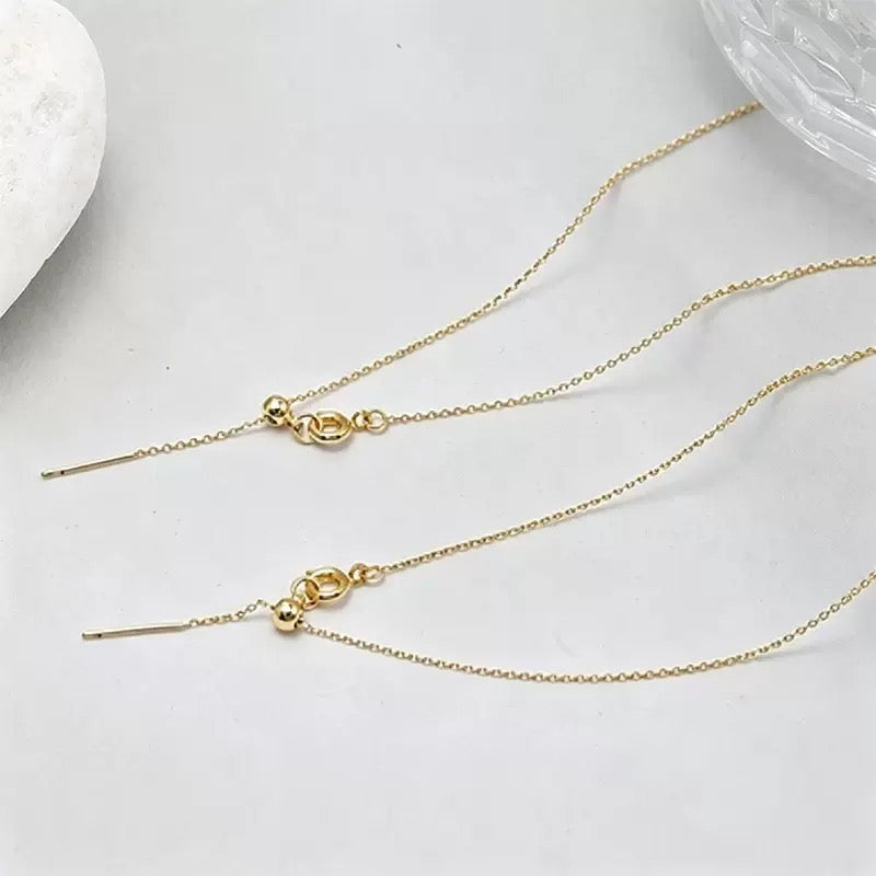 14K Gold Pin-Style O-Chain Necklace