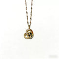 New 14K Gold Heart-Shaped Soccer Pendant Necklace