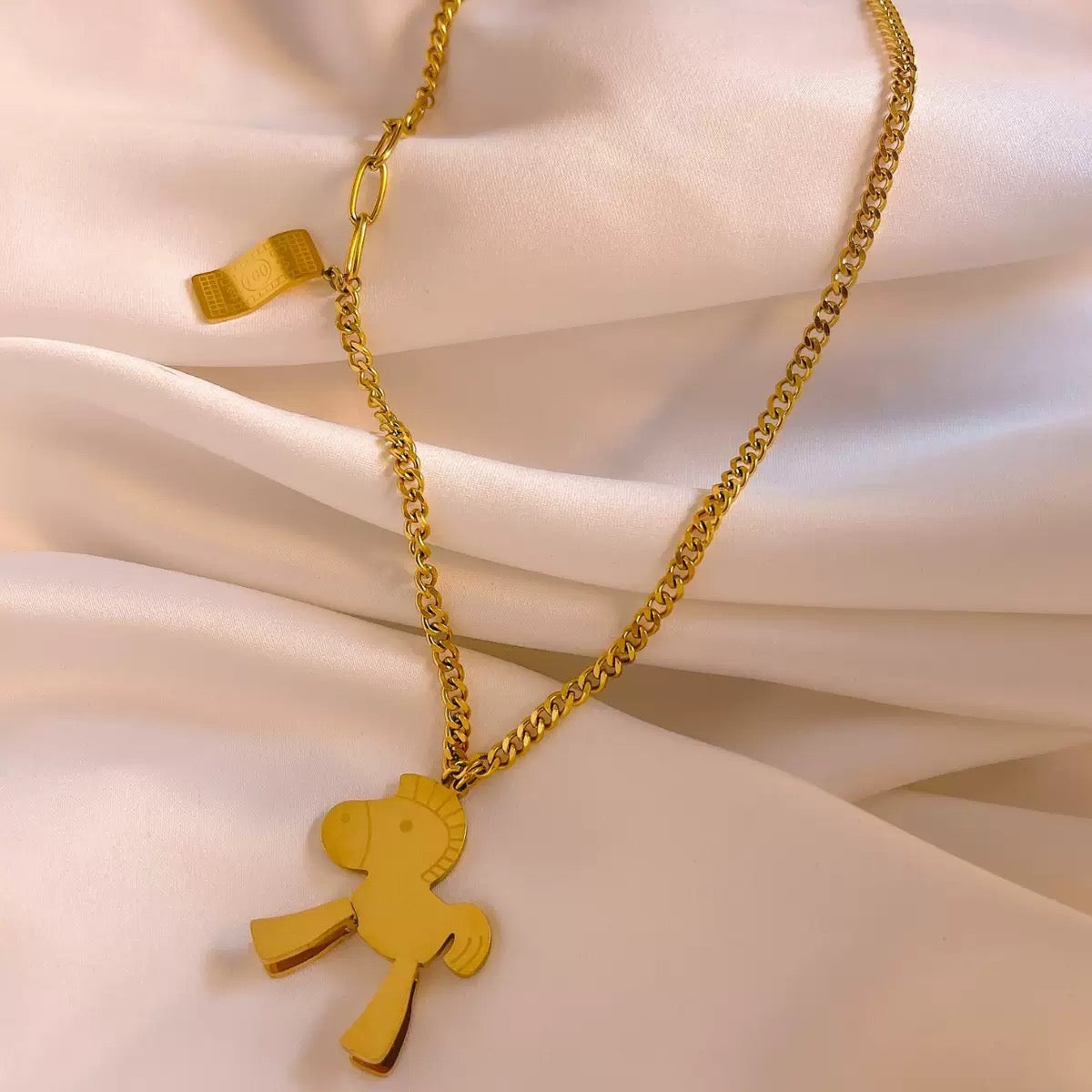 New 14K Gold "Instant Wealth" Pendant Necklace