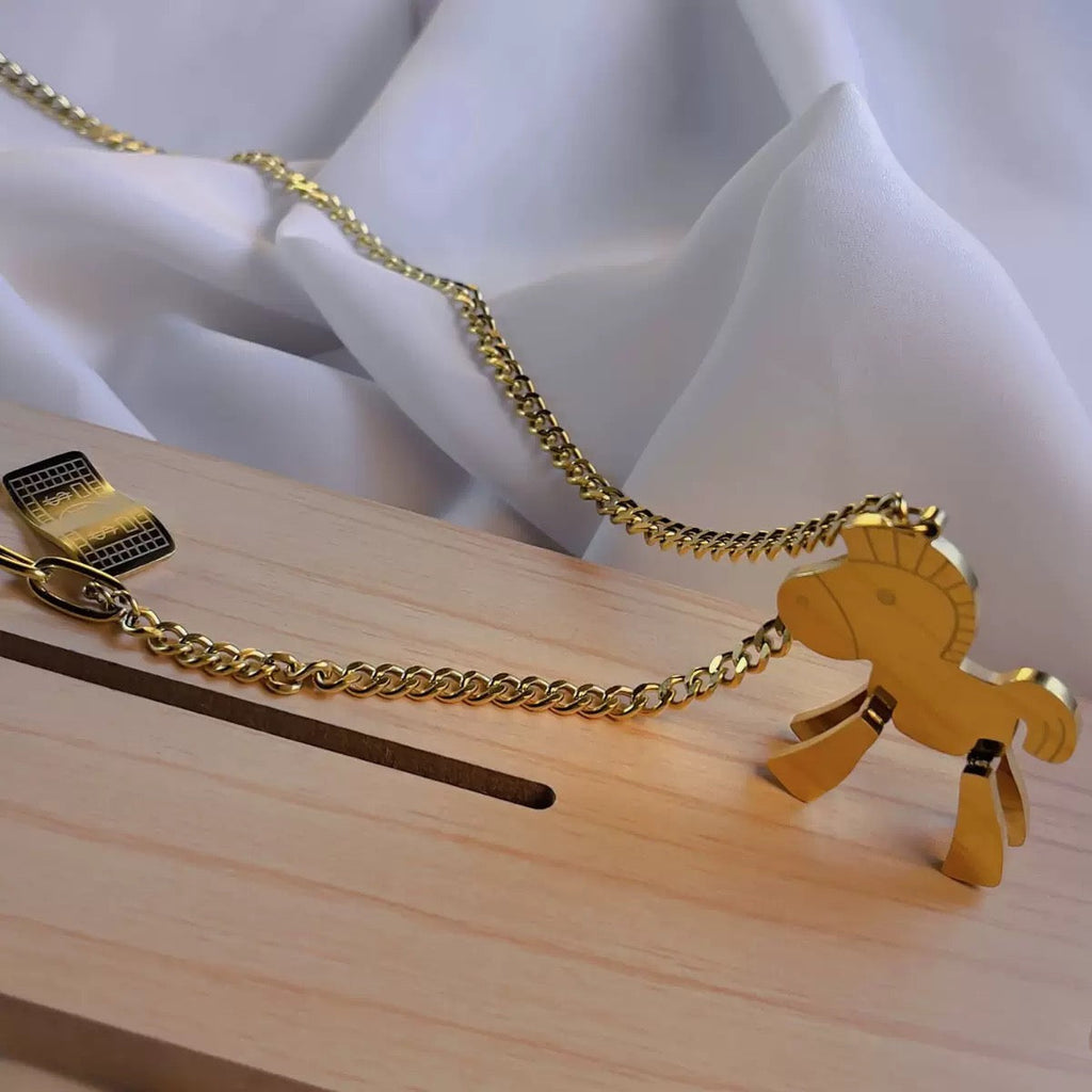 New 14K Gold "Instant Wealth" Pendant Necklace