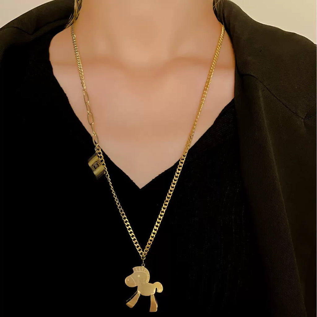 New 14K Gold "Instant Wealth" Pendant Necklace
