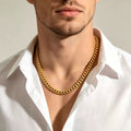 Lucjewelry Signature Piece: "Old Money" Style Unisex Collarbone Chain – "Strike It Rich" Gold Necklace