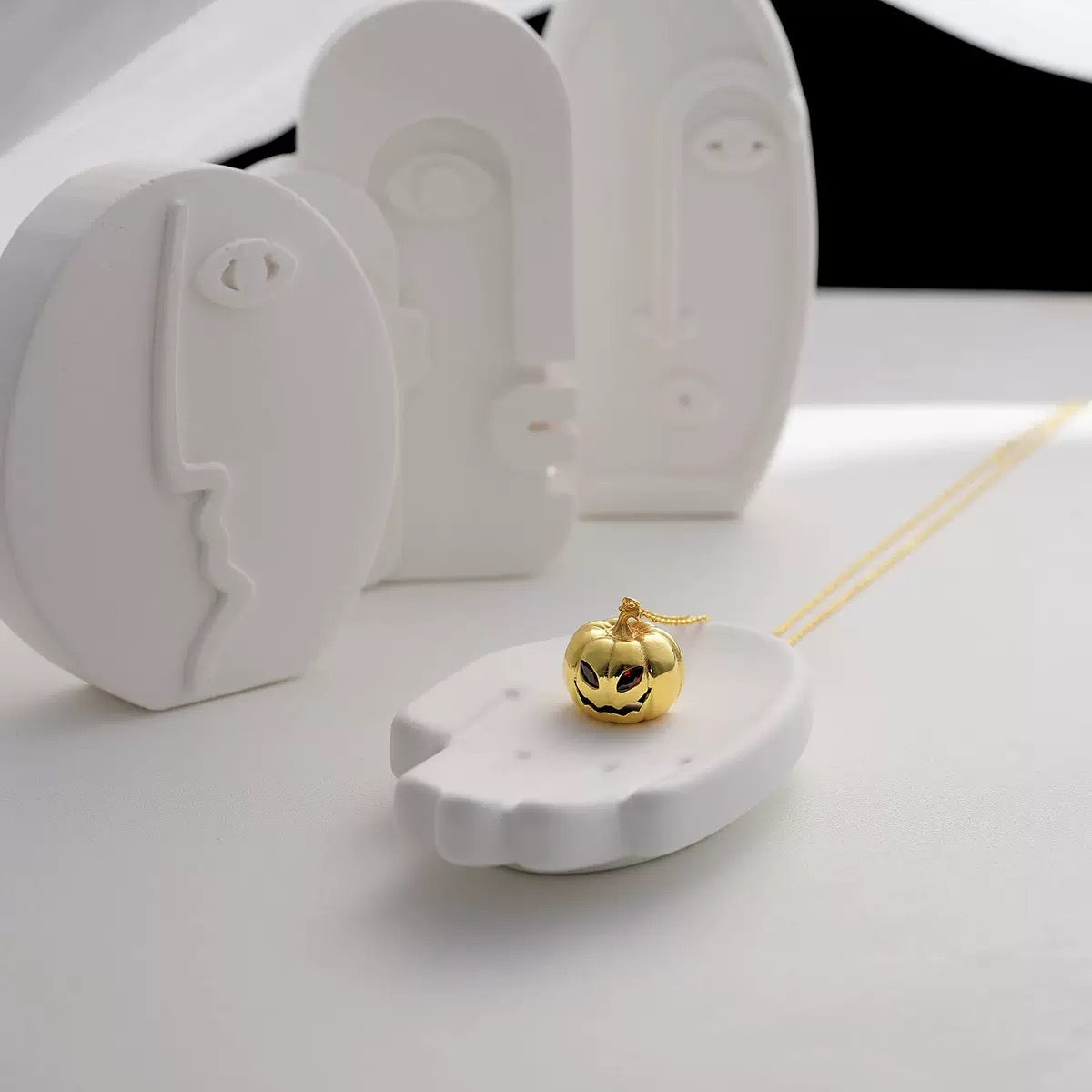 Halloween Party Pumpkin Gift Necklace
