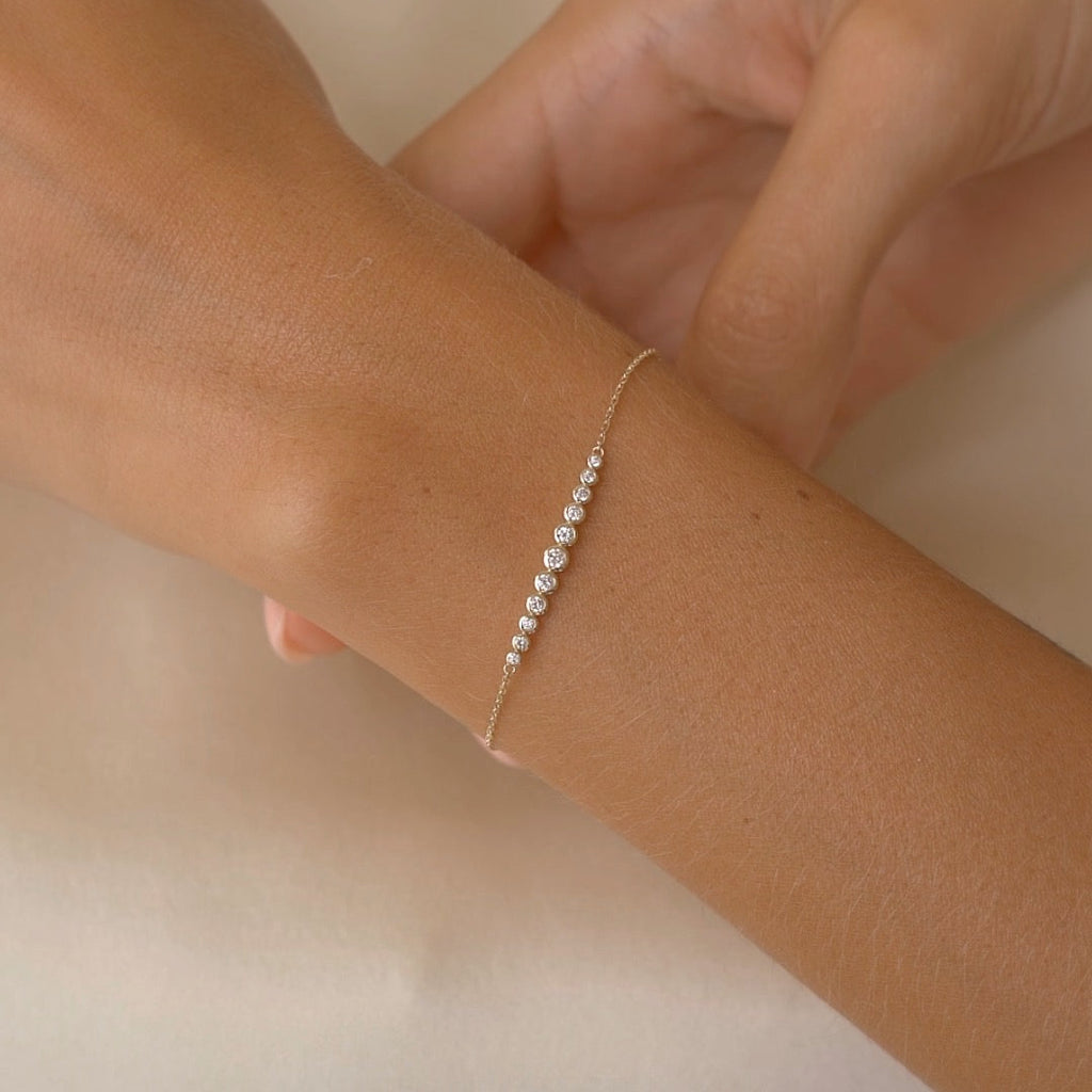 Diamond Bracelet 14k Gold - Katla
