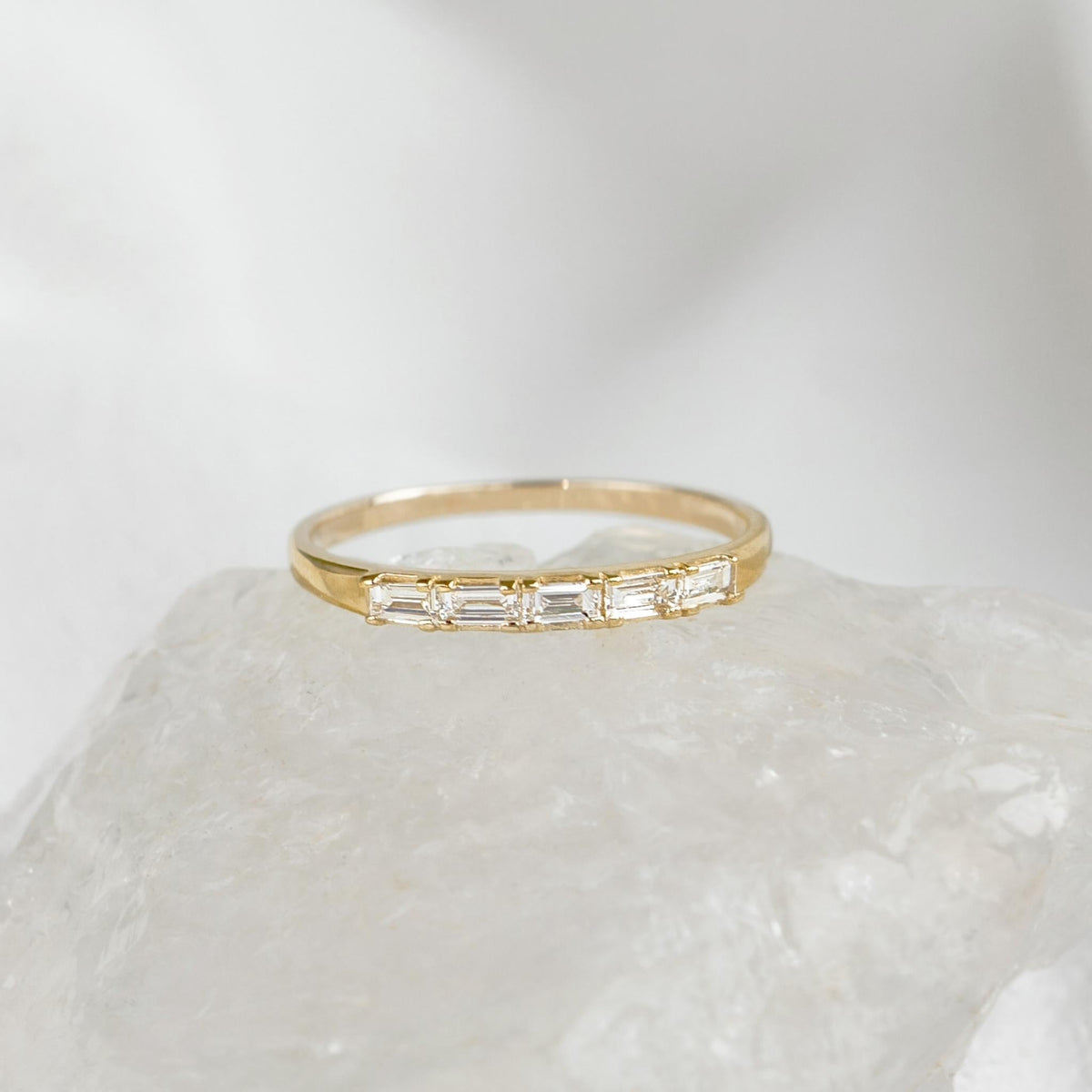 Baguette Diamond Ring 14k Gold - Julie