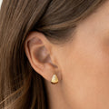 Scalloped Huggie Earrings - Tulisa