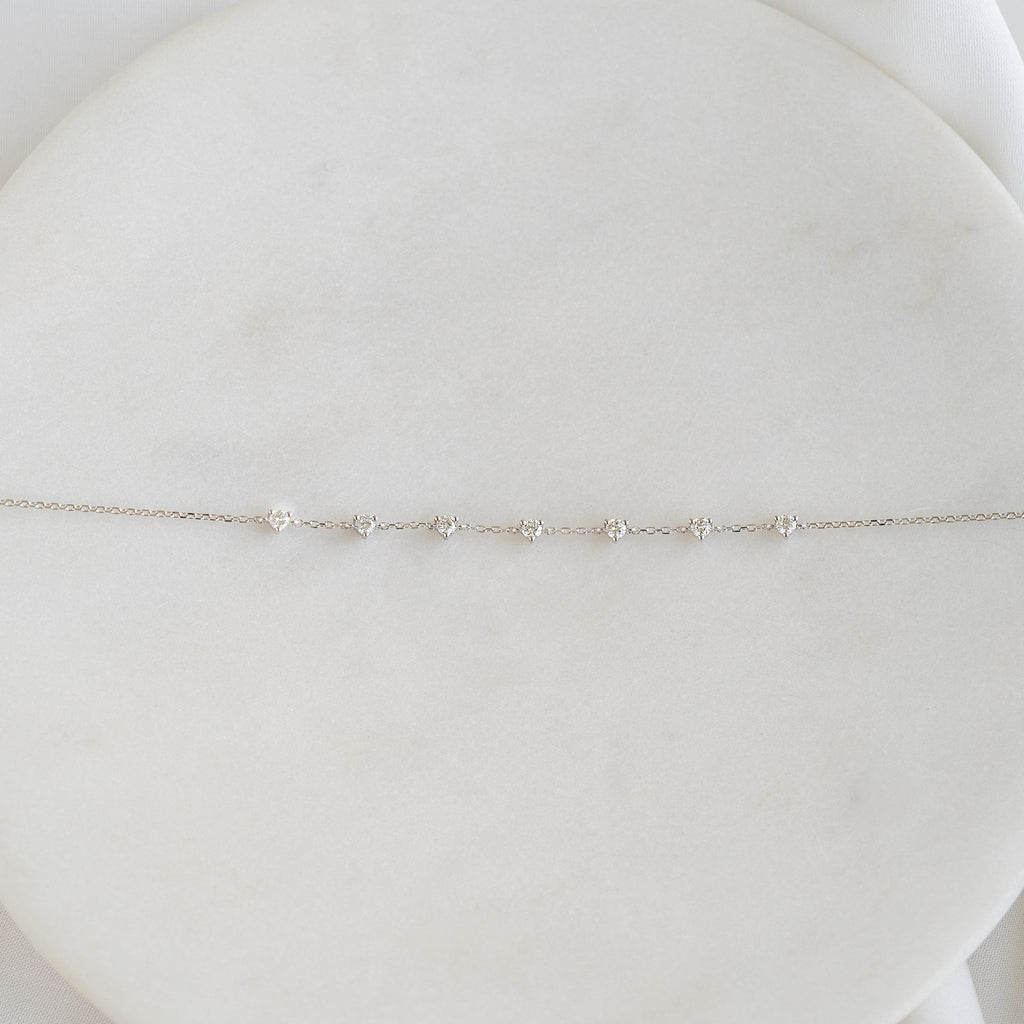 Diamond Bracelet White Gold - Lyra