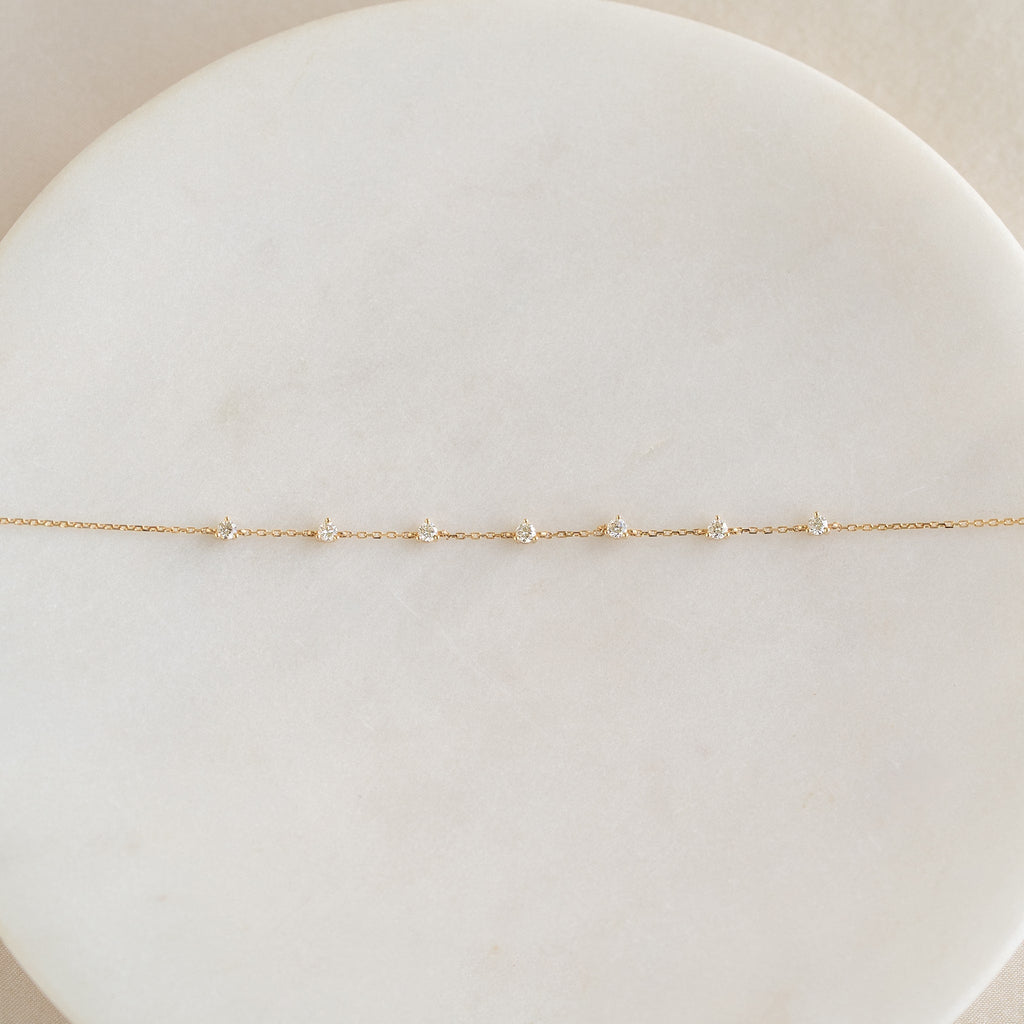 Diamond Bracelet 14k Gold - Lyra