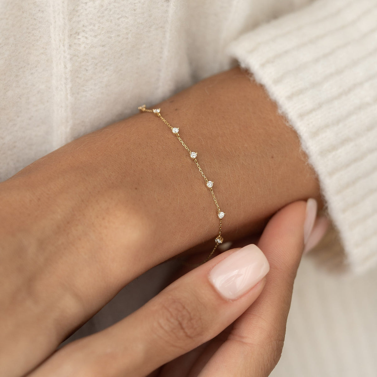 Diamond Bracelet 14k Gold - Lyra