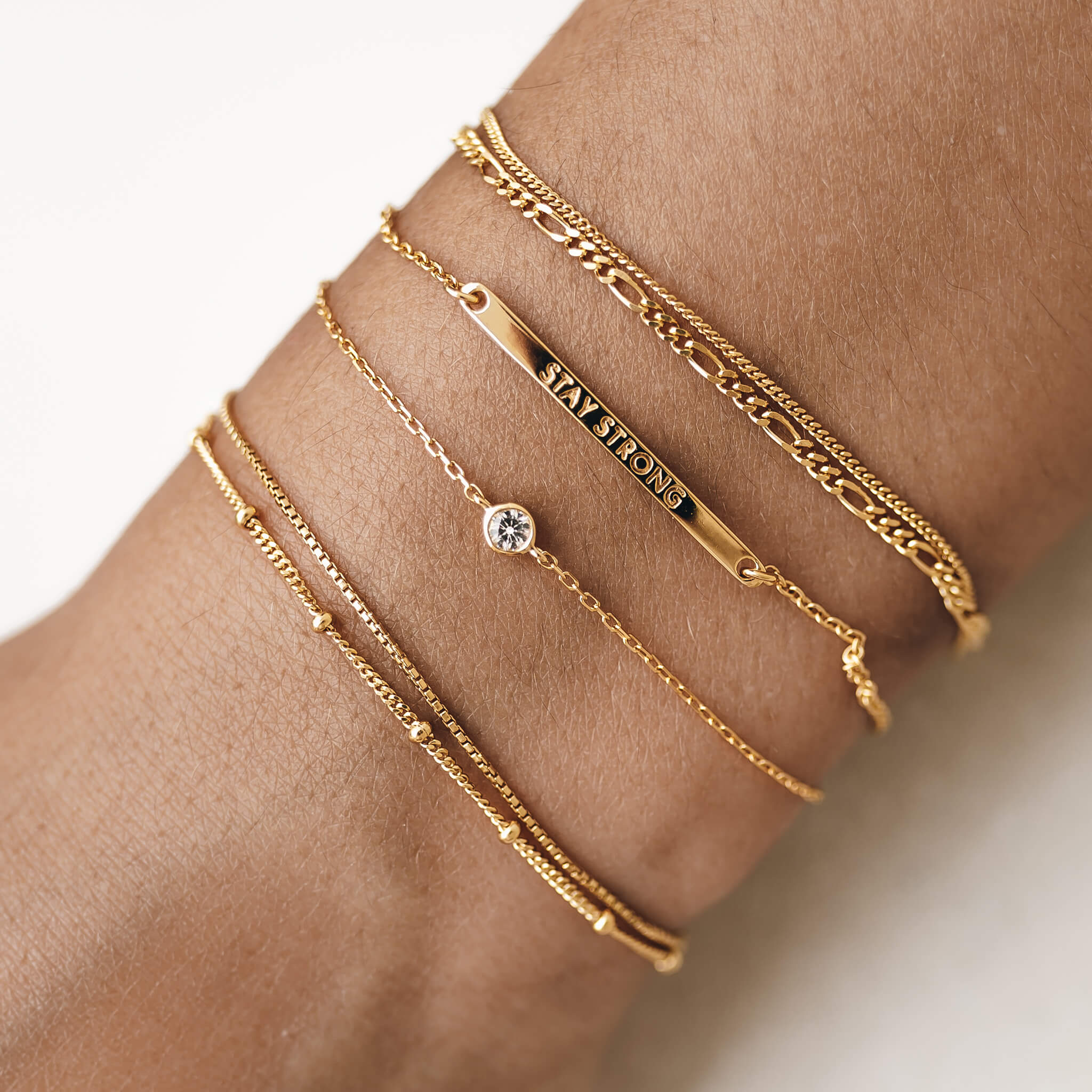 Double Chain Bracelet Silver - Kjersti