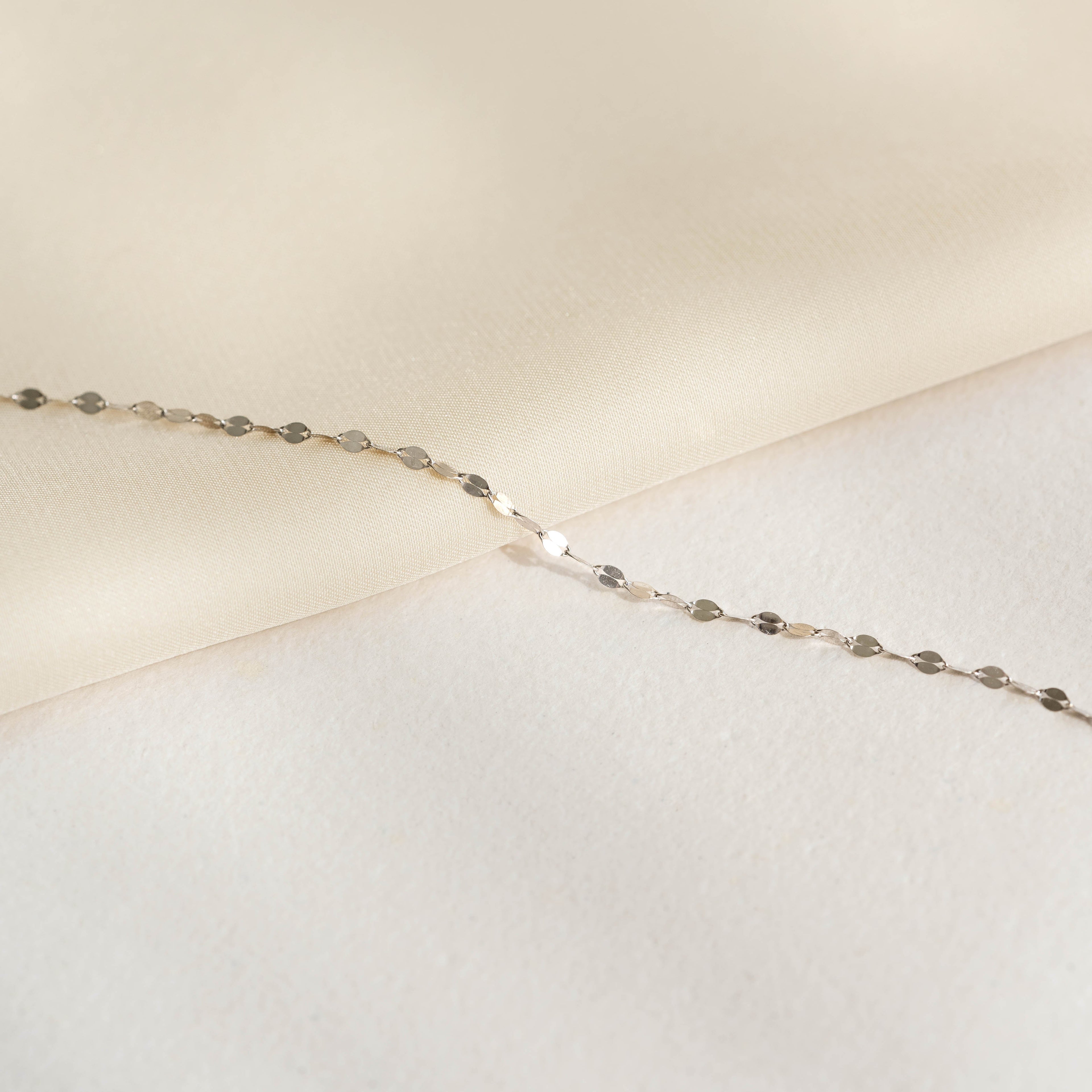 Petal Chain Bracelet White Gold - Florence