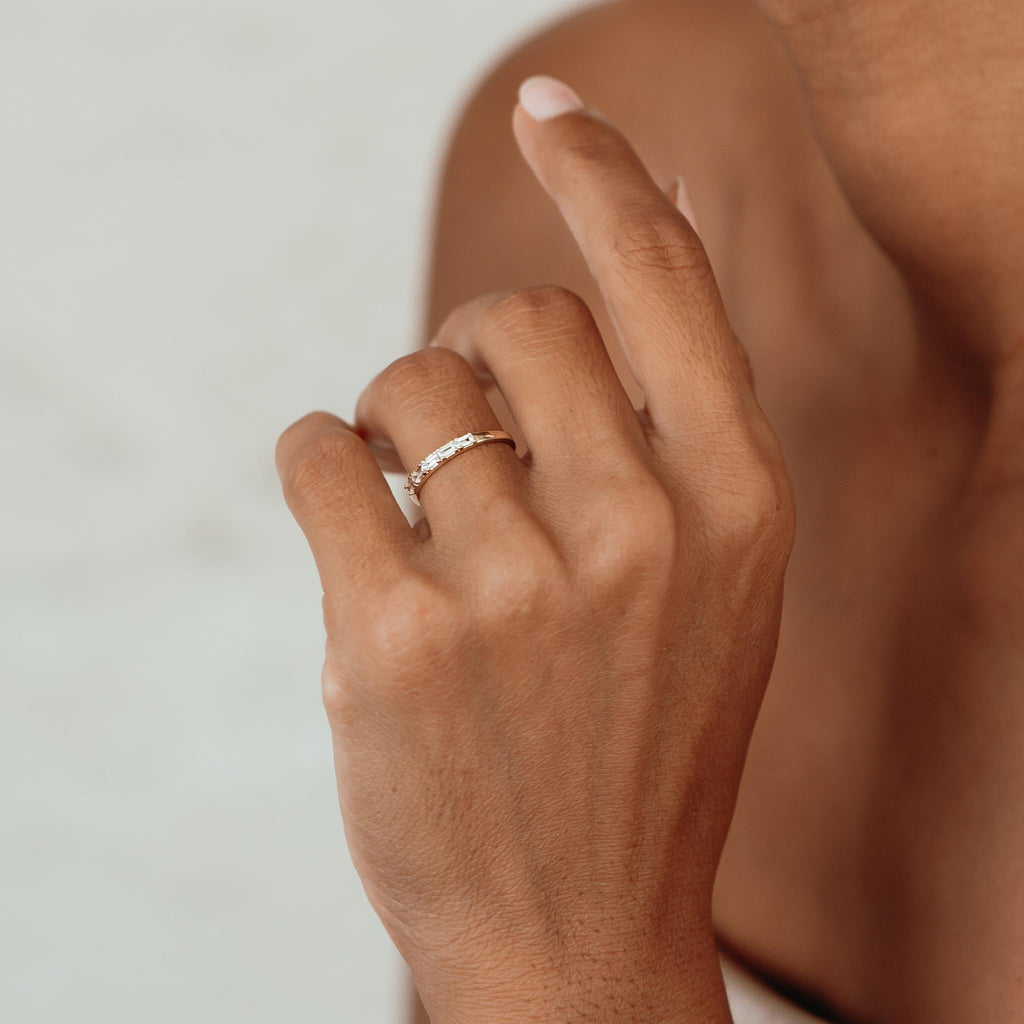 Baguette Diamond Ring 14k Gold - Julie