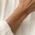 Bezel Set Diamond Bracelet 14k Gold - Vilda